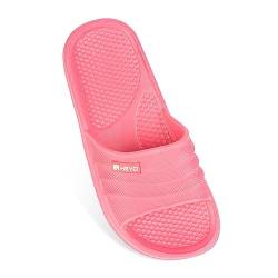 HEYO Damen Badelatschen Duschlatschen leichte Badeschuhe Hauschuhe Bequeme Pantoletten rutschfest Badeschlappen Saunaschuhe Badesandalen Schwimmbad (38) von HEYO