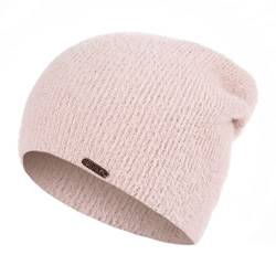 HEYO Slouch Beanie Damen Wintermütze warme Mütze aus Kunstpelz Teddy Fleece H22521 (Rosa) von HEYO