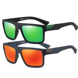 HGDGears Vintage Sonnenbrille,Männer und Frauen polarisierte Sonnenbrille,Fahren,Radfahren,Angeln,Reise Anti-UV Sonnenbrille von HGDGears