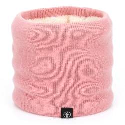 HGDGears Winter Halsschlauch Herren und Damen,Loop Schal Gesichtsmaske,Winddichte Kreisschlaufenschals Fleece Schal Schlauchtuch für Sport Motorrad Fahrrad Ski Joggen(Rosa) von HGDGears