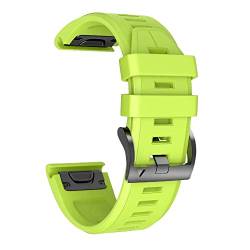 HHBYLEEE- 22 x 26 mm Smartwatch-Armbänder für Garmin Fenix 7 7X 6 6X Pro 5X 5 Plus 3 HR 935 Epix Schnellverschluss-Armband aus Silikon(L,26mm Fenix 6X 6XPro) von HHBYLEEE