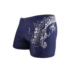 HHD® Badehose für Herren aus guter Elastizität aus High-Tech Boxershorts, Badeshorts mit vorderem Tie für Strand/Sport/Schwimmen/Tauchen von HHD