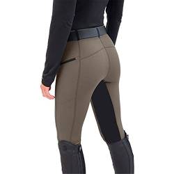 Reitleggings MäDchen Vollbesatz-Reithose Damen Vollbesatzhose - Reitleggings -Sportreithose Lang-Reitsporthose Vollbesatz-Reithose Outdoor-Hosen Jogginghose-Reithosen FüR Reitsport Sport Laufen Yoga von HHMY