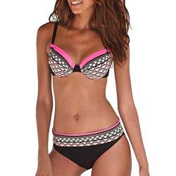 Badeanzug Damen 40 figurformend Bikini Damen gelb Bikini surfshirt Bikini mit Rock Damen Set Sommerurlaub Badeanzug modern badeanzügen Bikini Push up Bikini Damen 44 von HHOP