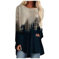 HHOP Tunika braun Langarmshirt glitzertop Pullover senfgelb Damen Strickpullover Damen Rollkragen Tshirt Langarm Damen floryday blusen Damen Schuhe Damen Herbst Damen Bluse von HHOP