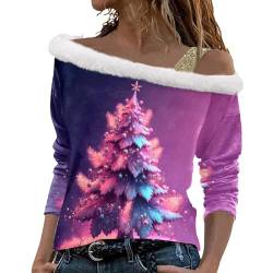 HHOP Weihnachten Pulli Damen Weihnachtsmann Weihnachtspulli Blazer Damen Kleidung Damen Herbst Pullover Damen Harajuku Fashion Yaya Damenmode Mantel Damen Winter von HHOP