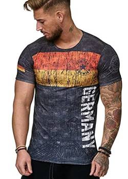 T-Shirt Herren Atmungsaktives Jersey Deutschland Spanien Schweden Portugal Russland Fußball T-Shirt Herren Sport Shirt Oversize Tops,0597,L von HHRHLKNH