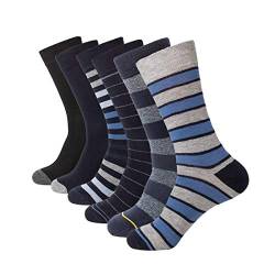 HHX yonlee Happy Dress Socken für Herren, 5/6/10er-Pack, bunt, flippige Socken, Größe 45-47 - - von HHX YONLEE