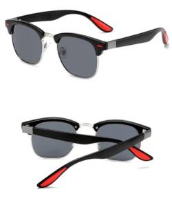 2024 Polarisierte Sonnenbrille mit klassischen Retro-Nieten, modische Herren-Sonnenbrille, C1, polarisiert, C1, Polarizado von HHXWAN