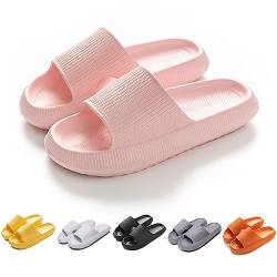 HIDRUO Pummy Original Damen, Cozislides Original Slippers, Original Rutschfeste Pannensichere Weiche Hausschuhe FüR Innen Und AußEn (Pink, 38/39 EU) von HIDRUO