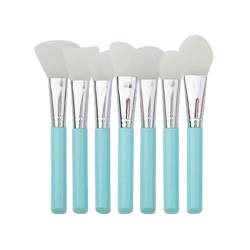 7Pcs DIY Silikon Maske Pinsel Set Professionelle Make-Up Pinsel Weiche Gesichts Schlamm Mischen Pinsel Hautpflege Werkzeuge Maske Applikator hause (Color : Blue) von HIFFEY