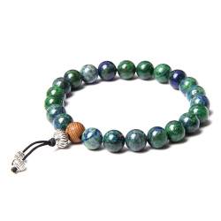 8 mm Steinperlen-Armband, rund, Lapislazuli-Perlen, elastisches Armband, Gebet, Yoga, Geschenke for Damen und Herren (Size : 17CM, Color : H) von HIFFEY
