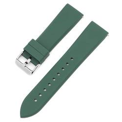 HIFFEY Silikon-Gummi-Armband, Schnellverschluss, 16 mm, 18 mm, 20 mm, 22 mm, Universal-Armband, modisches Sportgürtel-Zubehör (Color : G, Size : 20mm) von HIFFEY