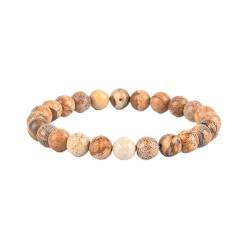 HIFFEY Steinarmband for Frauen, türkisfarbener Stein, runde Perlen, Damenschmuck, Yoga, Meditation, Glück und Reichtum (Size : 17cm(6.69inch), Color : 8MM BEADS_36) von HIFFEY