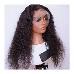 Frauen Perücke Haarersatz Perücken natürliche schwarze lange synthetische lockere lockige Perücken for schwarze Frauen 18-26 Zoll Synthetische Perücken für Frauen (Color : 18inches, Size : A) von HIHELO
