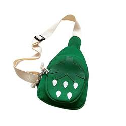 HIHELO Damen-Rucksack, Hüfttasche für Brusttasche für niedliche Erdbeer-Tasche, kleine verstellbare coole bunte Umhängetasche, C, A von HIHELO