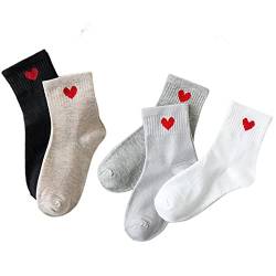 HIHELO Socken 5 Paar Pack Damen Socken Mädchen Cartoon Bar Bär Schöne Happy Lustige Smile Niedlich Boot Knöchel Kurze Baumwolle Socken von HIHELO