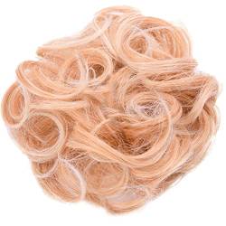 Haarknoten 1 Packung Synthetische Donut-Brötchen Messy Bun Haarscheiben Lockige Wellenförmige Stirnbänder Frauen Brötchen Perücke Synthetische Perücke Haarverlängerungen Haarknoten Haarteil (Color : von HIHELO