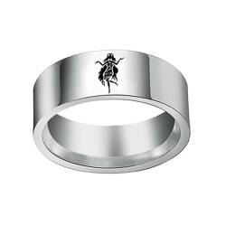 HIJONES Männer Frauen Einfacher 12 Himmelszeichen Konstellation Breiter Bequemer Ring aus Rostfreier Stahl Geschenke Zum Geburtstag Jungfrau Größe 60 (19.1) von HIJONES