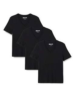 HIKARO Hik0043aw T-Shirt, Schwarz (schwarz), 10, 3er-Pack von HIKARO