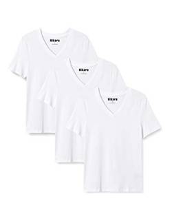 HIKARO Hik0043aw T-Shirt, Weiß (Weiß), 16, 3er-Pack von HIKARO