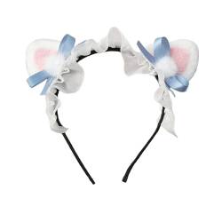 Japanischer Stil, niedliche Katzenohren-Haarbänder, Lolita, süße Schleife, Cosplay, Kopfbedeckung, Damen-Haarschmuck (dunkelblau) von HIMI HIMIFASHION