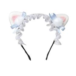 Japanischer Stil, niedliche Katzenohren-Haarbänder, Lolita, süße Schleife, Cosplay, Kopfbedeckung, Damen-Haarschmuck (hellblau) von HIMI HIMIFASHION