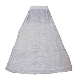 HIMRY® Reifrock Petticoat 3 Ring verstellbar, Underskirt Unterrock, Gr. X für Gr. 42 bis Übergröße, Krinoline Weiß, KXB-005-White-X von HIMRY