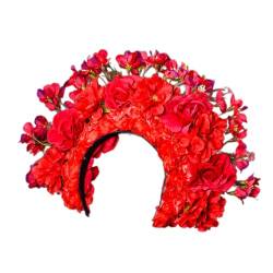 Boho-Rosenkranz für den Strand, Blumengirlande, Hochzeits-Stirnband, Hochzeitskränze, Haarreifen für Frauen und Mädchen, Hochzeits-Festival-Stirnband von HIOPOIUYT