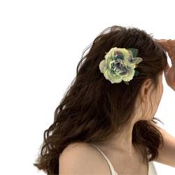 Flache Haarspange im Stil der 2000er Jahre, Cottagecore, Blume, Kopfbedeckung, Strauß, eleganter Schmetterling, niedliche Blume, Schmetterling, Haarspange für Damen von HIOPOIUYT
