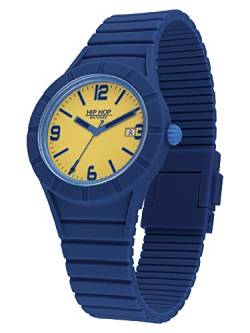 HIP HOP, Herrenuhr Xman 3.0 Collection HWU1084, mit Only Time - 3H Quarzwerk, Silikonarmband und Sicherheitsverschluss, Farbe Blue Delft von HIP HOP