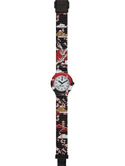 HIP HOP Watches - Damen Armbanduhr HWU0861 - I Love Japan Kollektion - Silikonarmband - 32mm Gehäuse - wasserdicht - Quarz Werk - Schwarz von HIP HOP