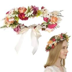Blume Krone,Haar Garland,Blumenkranz,StirnBand,Braut,Haarband Blumen Hochzeit (B) von HIQE-FL