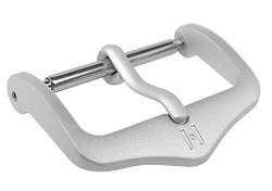 HIRSCH Buckle HSL | Dornschließe aus leichtem Aluminium, mattiert in 10mm - 26mm 31108, Anstoß:24 mm von HIRSCH