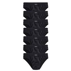 H.I.S Herren Slips, 7 Stück (7 x schwarz, 3XL | 9) von HIS LM