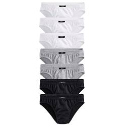 H.I.S Herren Slips, 7 Stück | Change Daily | HIS (7 x Weiß/schwarz/grau, 3XL | 9) von HIS LM