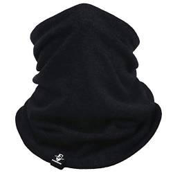 Damen Herren wärmer Winter Neck Gamasche Bandana - Skischlauch Schal Sturmhaube Gesichtsbedeckung Maske (Schwarz) von HISSHE