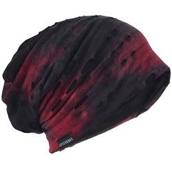 HISSHE Unisex Jersey Slouch Mütze Dünne Sommer Skullcap (9B-Rotwein) von HISSHE