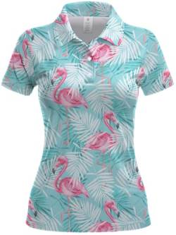 HIVICHI Damen-Golf-Shirt, Golfbekleidung, Golf-Outfits für Damen, Golf-Outfits für Damen, Polo, Aop-wpol-11555, X-Groß von HIVICHI
