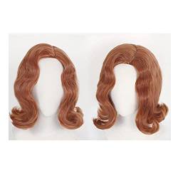 Perücke Cosplay Perücke Schöne Retro-Dame-lockiges Haar mit freier Perücke-Kappe Wig (Color : Long Type) von HJXX