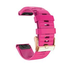 HKIDKK 20 22 26 mm Smartwatch-Sport-Silikonarmband für Garmin Fenix7 7X 5 5X 5S 6 6S 6X Pro 3HR einfaches Schnellverschluss-Uhrenarmband, 26mm For Fenix 3HR D2, Achat von HKIDKK