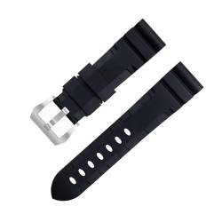 HKIDKK Uhrenarmband für Panerai-Armband für PAM1392/0682-Serie, weiches FKM-Gummi, 22 mm, 24 mm, 42/44 mm Zifferblatt, 22 mm, Achat von HKIDKK