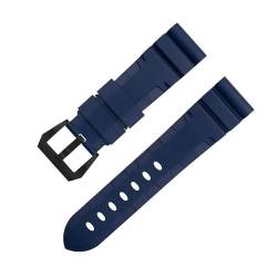 HKIDKK Uhrenarmband für Panerai-Armband für PAM1392/0682-Serie, weiches FKM-Gummi, 22 mm, 24 mm, 42/44 mm Zifferblatt, 24 mm, Achat von HKIDKK