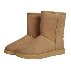 HKM 11126 Allwetterstiefel Davos, Wildlederoptik, Warmes Teddyfutter, Camel, 36 von HKM