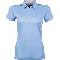 HKM 11319 Poloshirt Classico, Reitshirt T-Shirt Damenshirt, Hellblau, XL von HKM