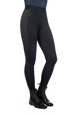 HKM Damen Reitleggings Isabella mit Silikon-Vollbesatz |Damen-Reithose mit Handytaschen Links und rechts und Reißverschlusstasche | Bequemer Komfortbund |dunkelblau von HKM