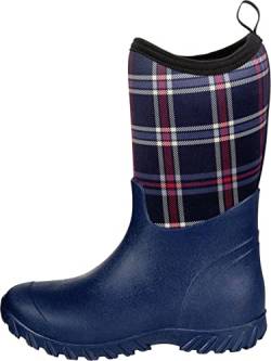 HKM Softoprenstiefel -Thermo- Navy/Navy Karo (39) von HKM