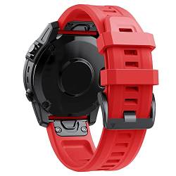 HKTS 22 x 26 mm Armband für Garmin Fenix 7 7X Epix 6 6X Pro 5 5X Plus 3 3HR 945, einfach anzubringen, offizielles Correa-Silikon-Armband, 26mm Fenix5X 5XPlus, Achat von HKTS