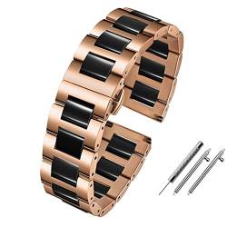 HKTS Smartwatch-Armband, 20 mm, 22 mm, Keramik-Armband für Samsung Gear S2, S3, S4, Ersatzband für Huawei Watch 2 Pro GT2 Magic Bands, 20 mm, Achat von HKTS