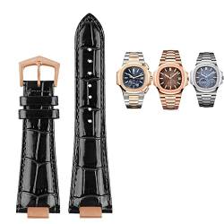 HKTS Uhrenarmband aus echtem Leder, 25 x 13 mm, für Patek Philippe Nautilus 5711 5726 5712g Uhrenarmband, 25mm-13mm, Achat von HKTS
